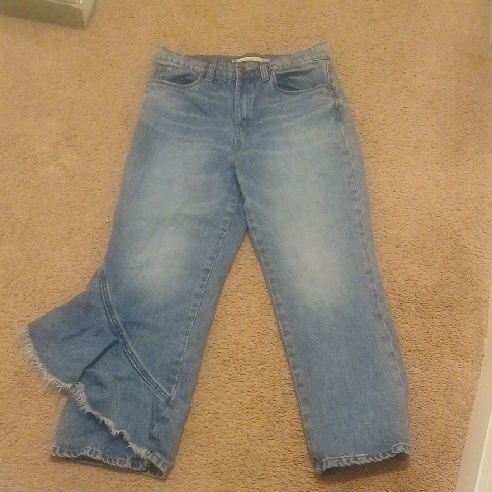 Straight Leg/ cigarette Jeans